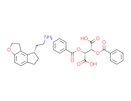 (S)-2-(1,6,7,8-tetrahydro-2H-indeno[5,4-b]furan-8-yl)ethylamine dibenzoyl-L-tartaric acid