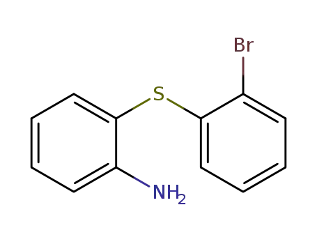 Molecular Structure of 63107-77-7 (Benzenamine, 2-[(2-bromophenyl)thio]-)