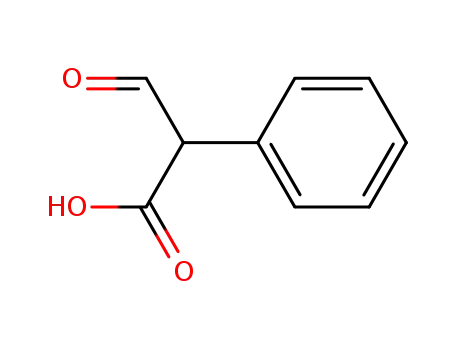 Molecular Structure of 59216-85-2 (Benzeneacetic acid, a-formyl-)