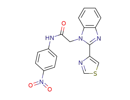 N-(4-nitrophenyl)-2-(2-(thiazol-4-yl)-1H-benzo[d]imidazol-1-yl)acetamide
