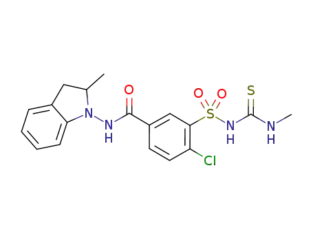 4-chloro-3-({[(methylamino)carbonothioyl]amino}sulfonyl)-N-(2-methyl-2,3-dihydro-1H-indole-1-yl)benzamide