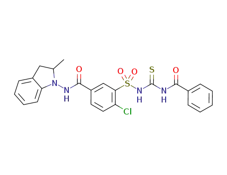 3-({[(benzoylamino)carbonothioyl]amino}sulfonyl)-4-chloro-N-(2-methyl-2,3-dihydro-1H-indole-1-yl)benzamide