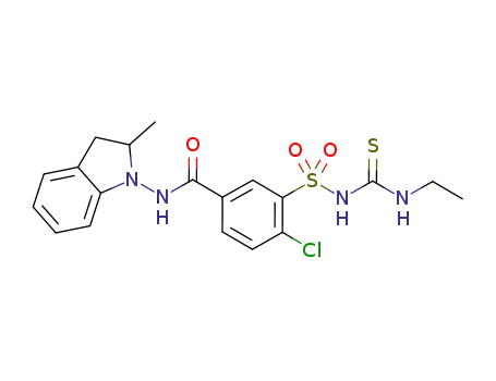 4-chloro-3-({[(ethylamino)carbonothioyl]amino}sulfonyl)-N-(2-methyl-2,3-dihydro-1H-indole-1-yl)benzamide