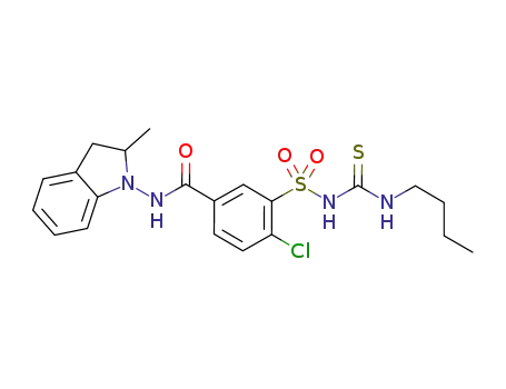 4-chloro-3-({[(butylamino)carbonothioyl]amino}sulfonyl)-N-(2-methyl-2,3-dihydro-1H-indole-1-yl)benzamide