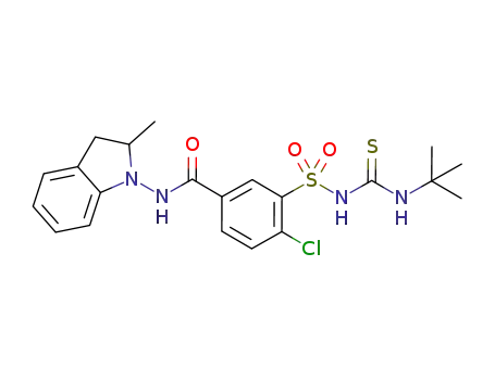 3-({[(tert-butylamino)carbonothioyl]amino}sulfonyl)-4-chloro-N-(2-methyl-2,3-dihydro-1H-indole-1-yl)benzamide
