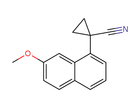 1-(7-methoxynaphthalen-1-yl)cyclopropane carbonitrile