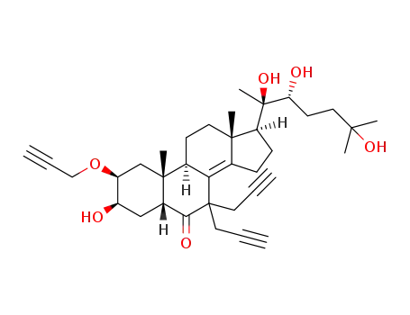 (20R,22R)-3β,20,22,25-tetrahydroxy-2β-(2-propyn-1-yl)oxy-7,7-bis(2-propyn-1-yl)-5β-cholest-8(14)-en-6-one