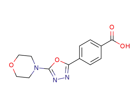 4-(5-morpholino-1,3,4-oxadiazol-2-yl)benzoic acid