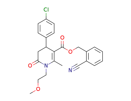 (2-cyanophenyl)methyl 4-(4-chlorophenyl)-1-(2-methoxyethyl)-6-methyl-2-oxo-3,4-dihydropyridine-5-carboxylate