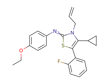 3-allyl-2-(4'-ethoxylphenylimino)-4-cyclopropyl-5-(2'-fluoro-phenyl)-thiazole