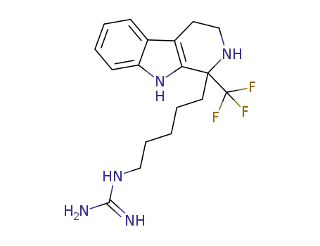 1-(5-(1-(trifluoromethyl)-2,3,4,9-tetrahydro-1H-pyrido[3,4-b]indol-1-yl)pentyl)guanidine
