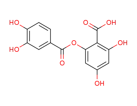 2-(3',4'-dihydroxybenzoyloxy)-4,6-dihydroxybenzoic acid