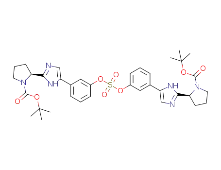 di-tert-butyl 2,2'-(((sulfonylbis(oxy))bis(3,1-phenylene))bis(1H-imidazole-5,2-diyl))(2S,2'S)-bis(pyrrolidine-1-carboxylate)