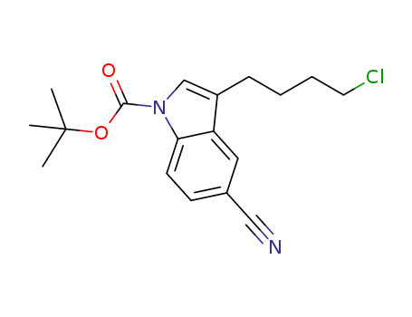 tert-butyl 3-(4-chlorobutyl)-5-cyano-1H-indole-1-carboxylate