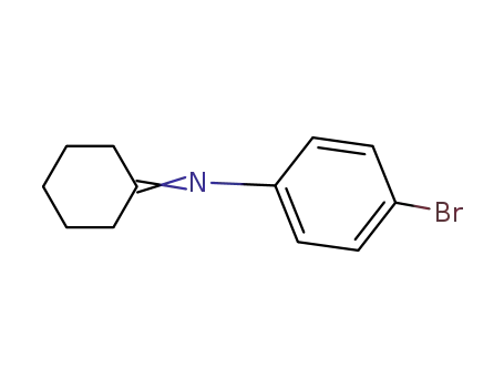 Molecular Structure of 64456-62-8 (Benzenamine, 4-bromo-N-cyclohexylidene-)