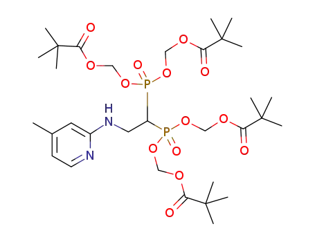 tetrakispivaloyloxymethyl 2-(4-methylpyridine-2-ylamino)ethylidene-1,1-bisphosphonate