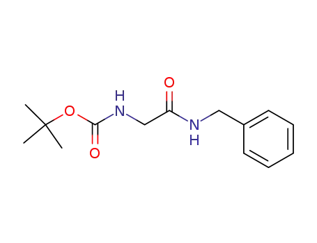 Molecular Structure of 19811-52-0 (Carbamic acid, [2-oxo-2-[(phenylmethyl)amino]ethyl]-, 1,1-dimethylethyl
ester)