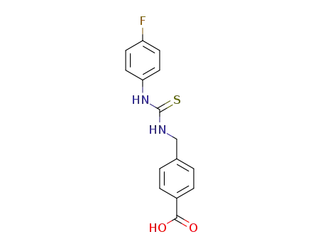 4-{[3-(4-fluorophenyl)thioureido]methyl}benzoic acid