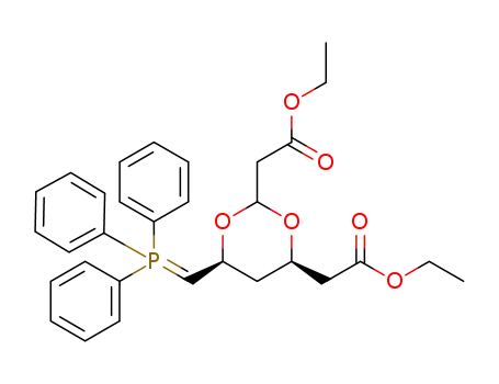 ethyl 2-((4R,6S)-6-triphenylphosphinemethylidene-2-ethoxycarbonylmethyl-1,3-dioxane-4-yl)acetate