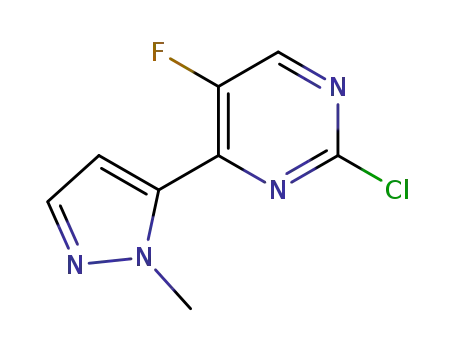 2-chloro-5-fluoro-4-(1-methyl-1H-pyrazol-5-yl)pyrimidine