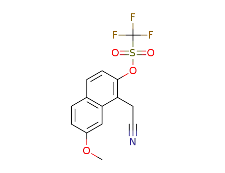 1-(cyanomethyl)-7-methoxynaphthalen-2-yltrifluoromethanesulphonate