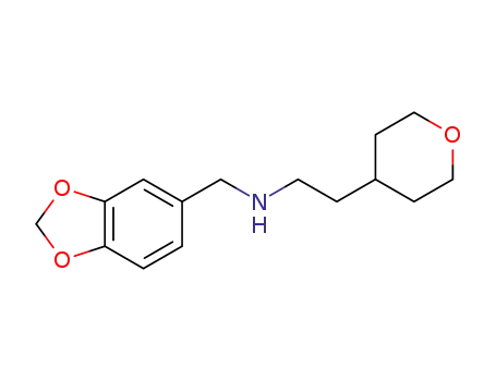 N-(1,3-benzodioxol-5-ylmethyl)-2-(tetrahydro-2H-pyran-4-yl)ethanamine