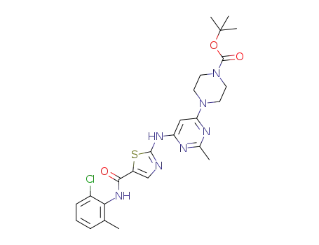 tbutyl 4-(6-((5-((2-chloro-6-methylphenyl)carbamoyl)thiazol-2-yl)amino)-2-methylpyrimidin-4-yl)piperazine-1-carboxylate