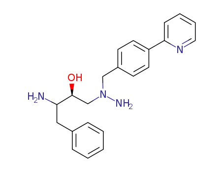 1-[4-(pyridine-2-yl)-phenyl]-4(S)-hydroxy-(5S)-2,5-diamino-6-phenyl-2-azahexane