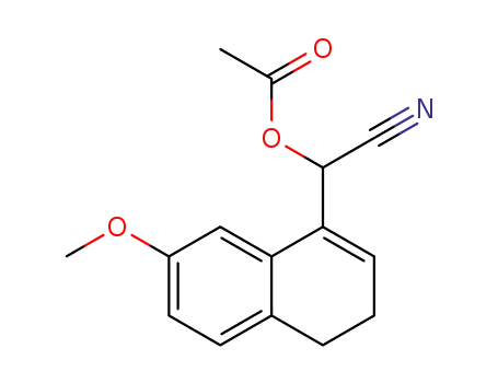 1-cyano-1-(7-methoxy-3,4-dihydro-1-naphthyl)methanol acetate