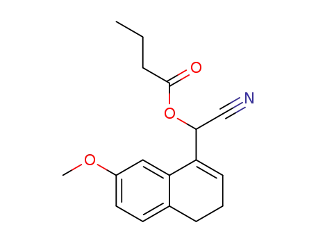 1-cyano-1-(7-methoxy-3,4-dihydro-1-naphthyl)methanol butyrate