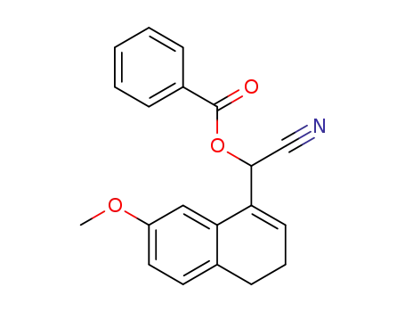 1-cyano-1-(7-methoxy-3,4-dihydro-1-naphthyl)methanol benzoate
