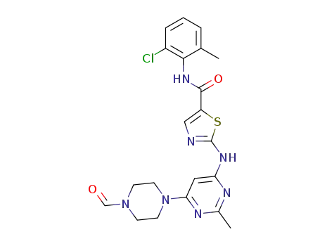N-(2-chloro-6-methylphenyl)-2-((6-(4-formylpiperazin-1-yl)-2-methylpyrimidin-4-yl)amino)thiazole-5-carboxamide