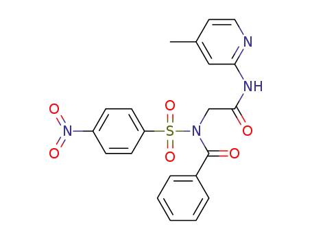 N-(4-methylpyridin-2-yl)-2-[N-(4-nitrobenzenesulfonyl)-1-phenylformamido]acetamide