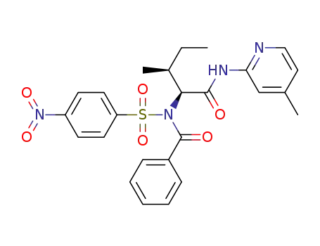 (2S)-3-methyl-N-(4-methylpyridin-2-yl)-2-[N-(4-nitrobenzenesulfonyl)-1-phenylformamido]pentanamide