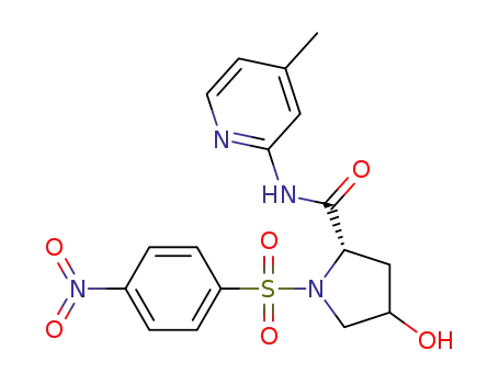 (2S)-4-hydroxy-N-(4-methylpyridin-2-yl)-1-(4-nitrobenzenesulfonyl)pyrrolidine-2-carboxamide