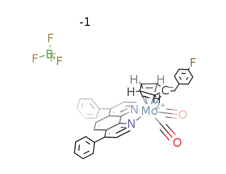 [(η5-C5H4CH2C6H4F-4)Mo(CO)2(4,7-Ph2-phen)][BF4]