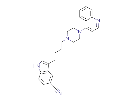 3-(4-(4-(quinolin-4-yl)piperazin-1-yl)butyl)-1H-indole-5-carbonitrile