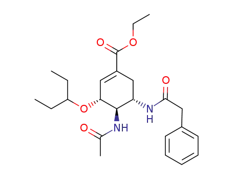 (3R,4R,5S)-ethyl 4-acetamido-5-(phenylacetamido)-3-(pentan-3-yloxy)cyclohex-1-enecarboxylate