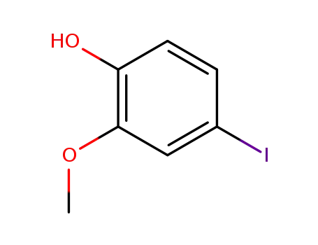 Molecular Structure of 203861-62-5 (4-IODO-2-METHOXYPHENOL)