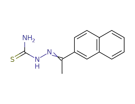 Molecular Structure of 133477-39-1 (Hydrazinecarbothioamide, 2-[1-(2-naphthalenyl)ethylidene]-)