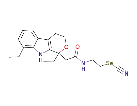 2-(1,8-diethyl-1,3,4,9-tetrahydropyrano[3,4-b]indol-1-yl)-N-(2-selenocyanatoethyl)acetamide