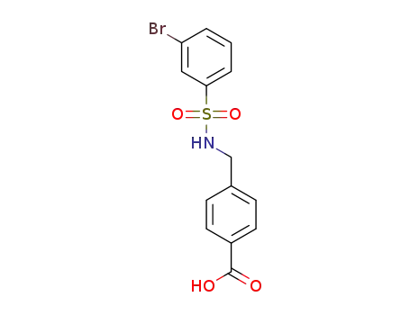 4-{[(3-bromophenyl)sulfonamido]methyl}benzoic acid