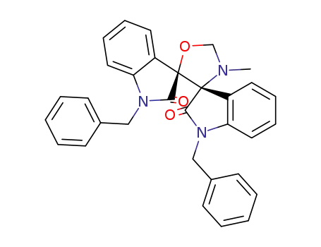 (3S*,5’S*)-1,1’’-dibenzyl-3’-methyldispiro[indoline-3,4’-oxazolidine-5’,3’’-indoline]-2,2’’-dione