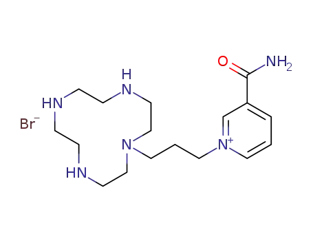 1-(3-(1,4,7,10-tetraazacyclododecan-1-yl)propyl)-3-carbamoylpyridin-1-ium bromide