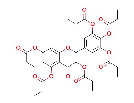 [4-oxo-3,5-di(propanoyloxy)-2-[3,4,5-tri(propanoyloxy)phenyl]chromen-7-yl] propanoate