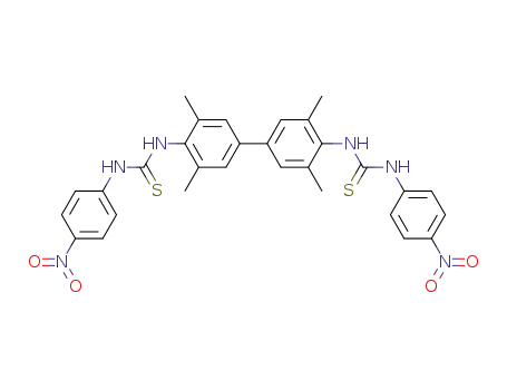 1,1'-(3,3',5,5'-tetramethyl-[1,1'-biphenyl]-4,4'-diyl)bis(3-(4-nitrophenyl)thiourea)