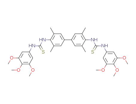 1,1'-(3,3',5,5'-tetramethyl-[1,1'-biphenyl]-4,4'-diyl)bis(3-(3,4,5-trimethoxyphenyl)thiourea)