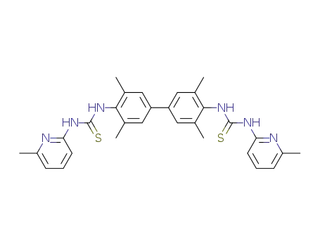 1,1'-(3,3',5,5'-tetramethyl-[1,1'-biphenyl]-4,4'-diyl)bis(3-(6-methylpyridin-2-yl)thiourea)