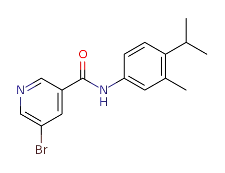 5-bromo-N-(4-isopropyl-3-methylphenyl)pyridine-3-carboxamide