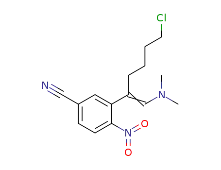 1-dimethylamino-2-(2-nitro-5-cyano)phenyl-6-chloro-n-hex-1-ene